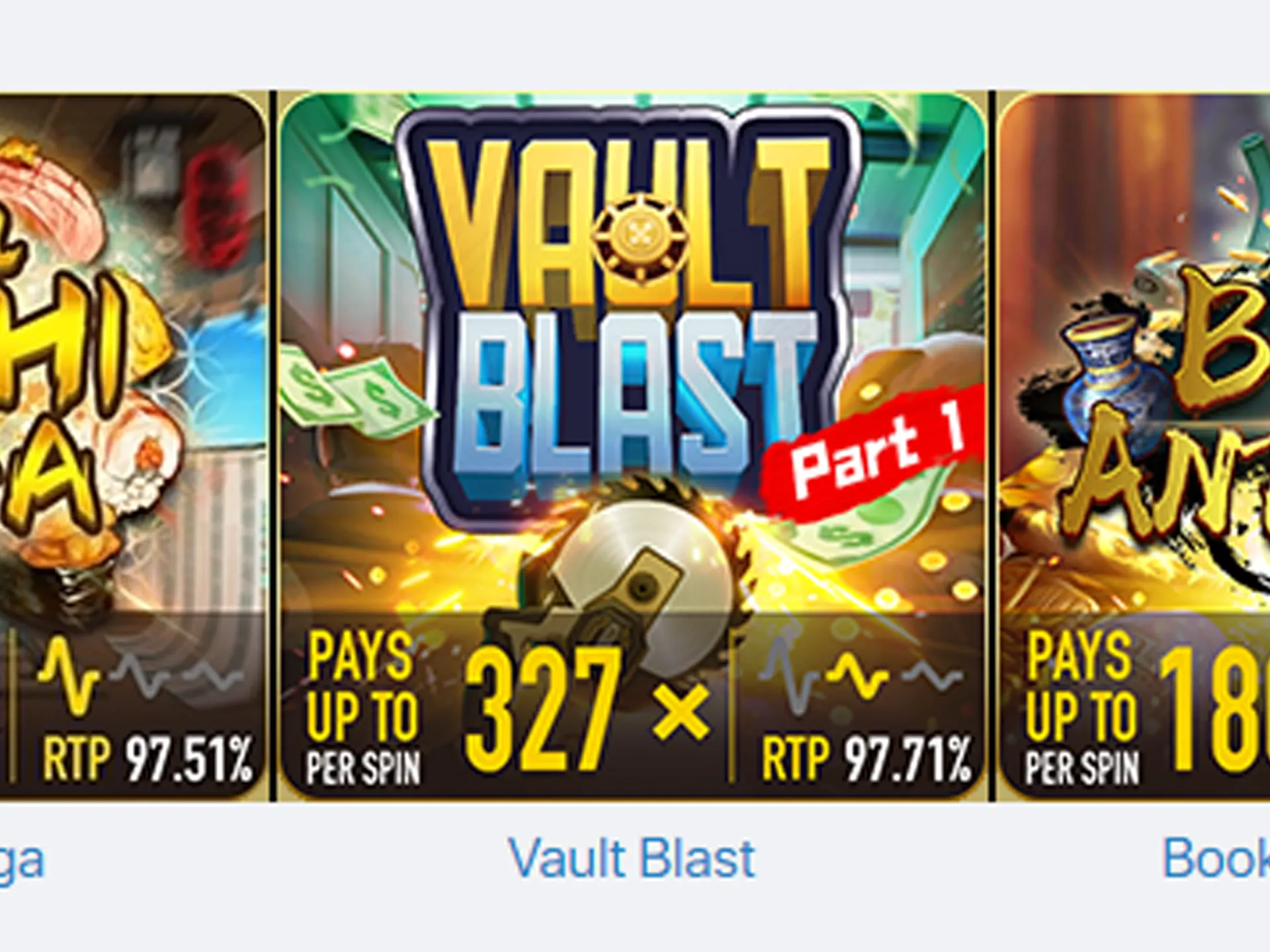 Blast the vault and get all of the money in Vault Blast slot.