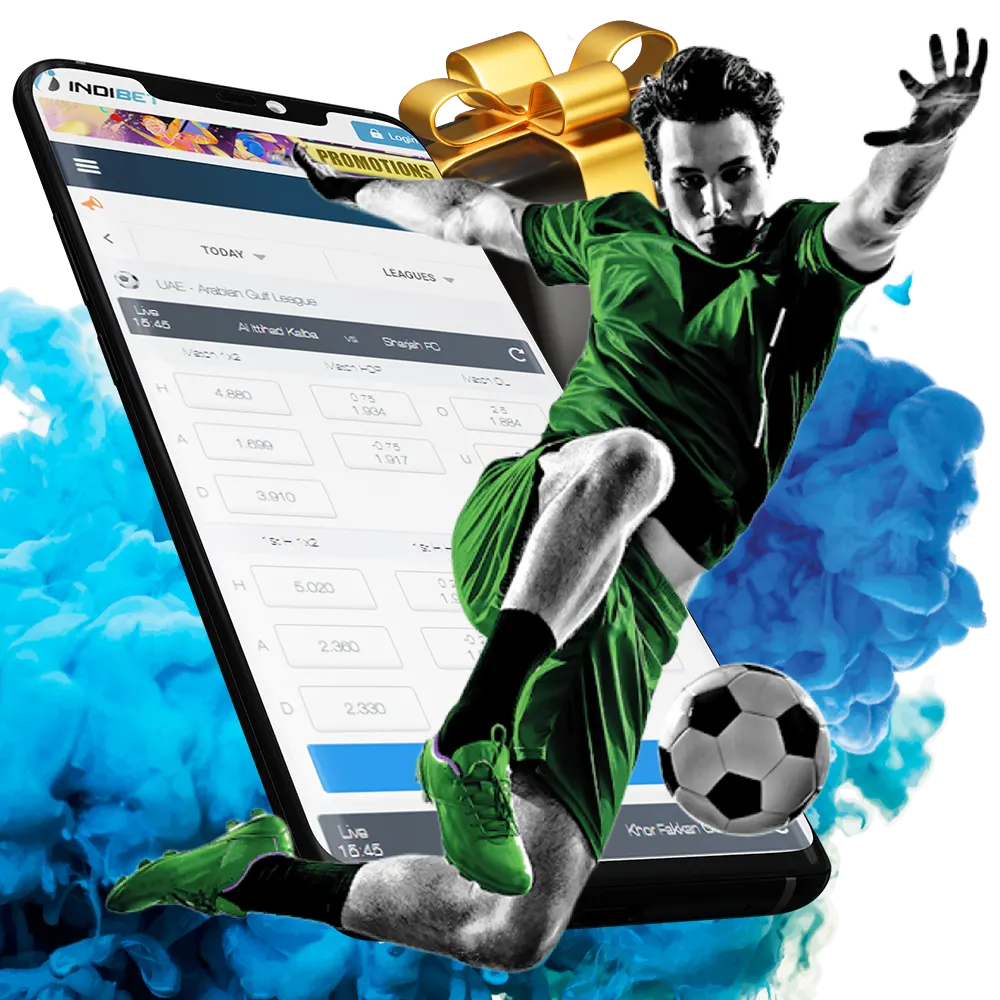 Bet on football matches and win money at Indibet.