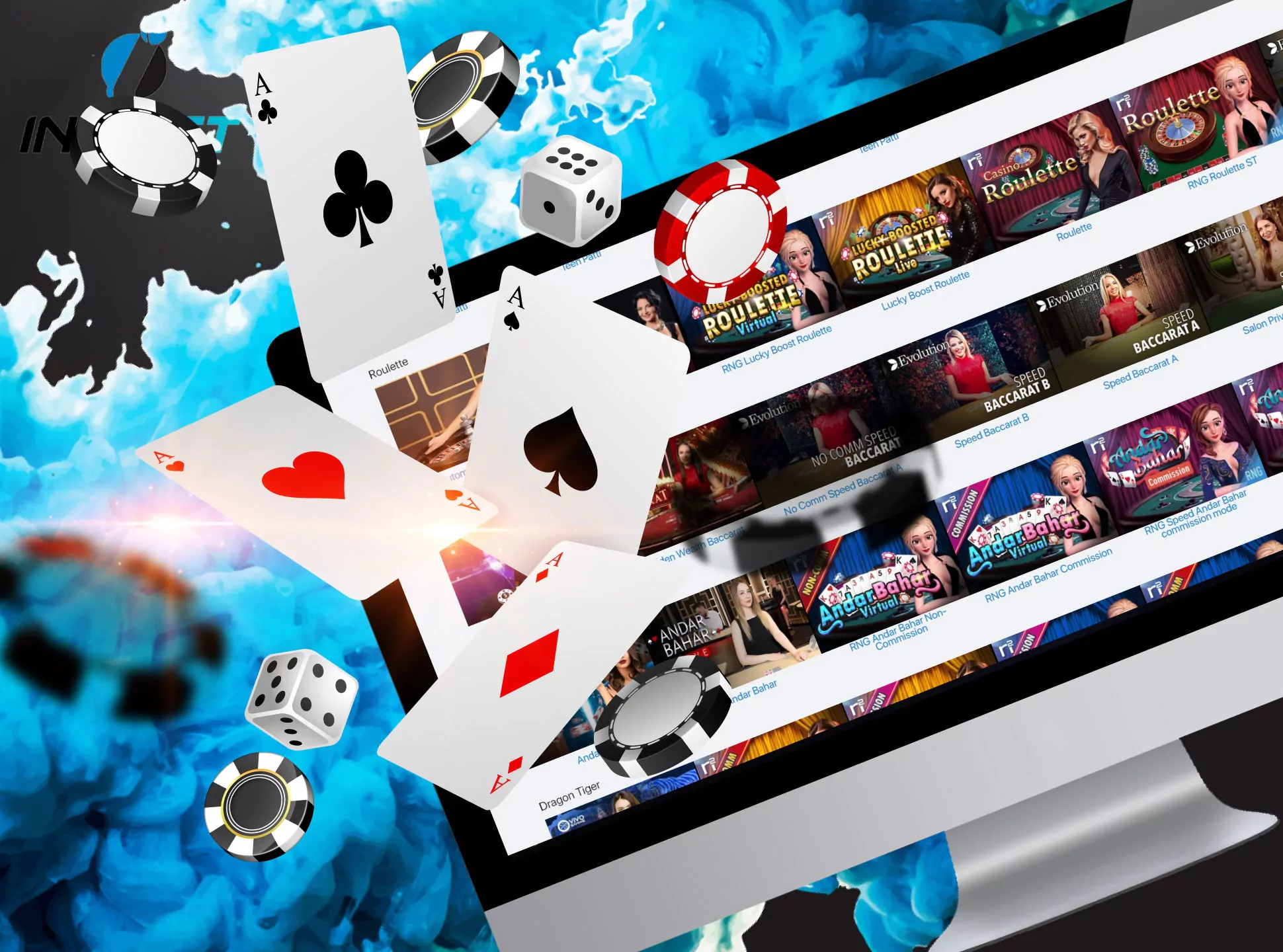 Play blackjack in live format with real people.