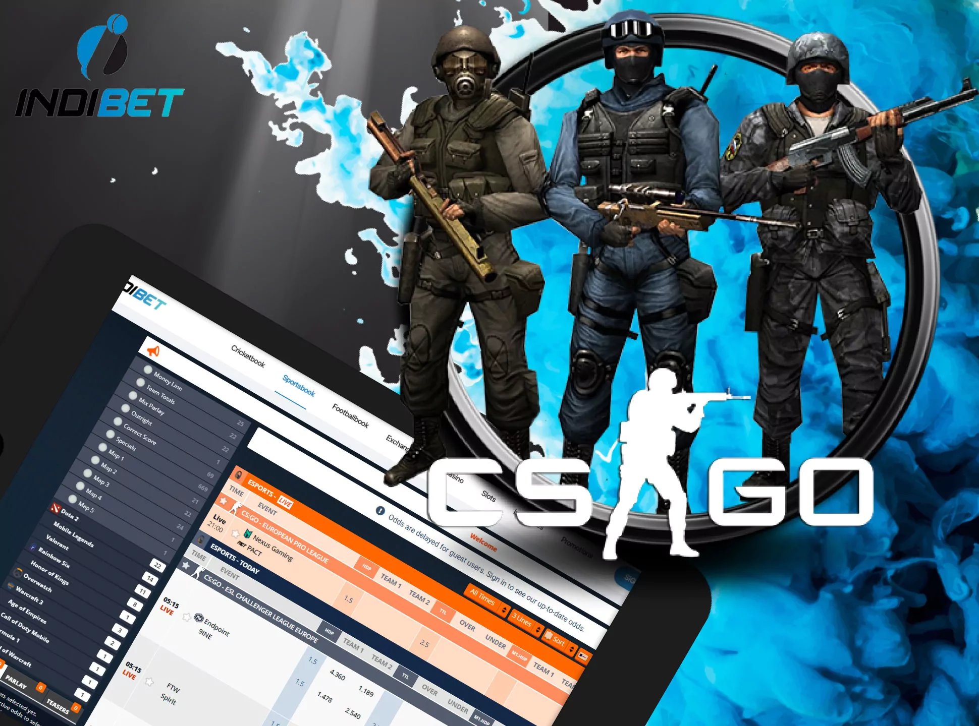 Win money by betting on best CS:GO teams.