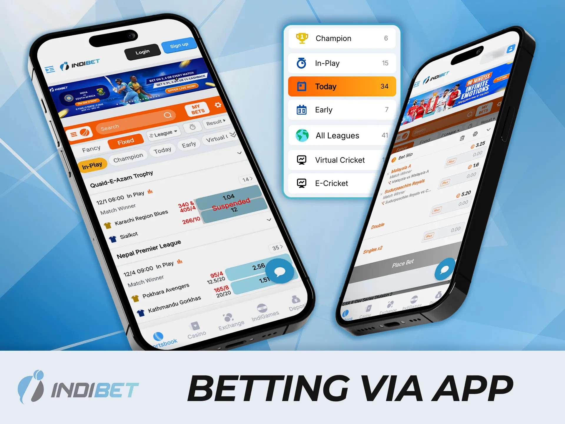 Check out easy-to-follow instructions for placing bets through the IndiBet app.