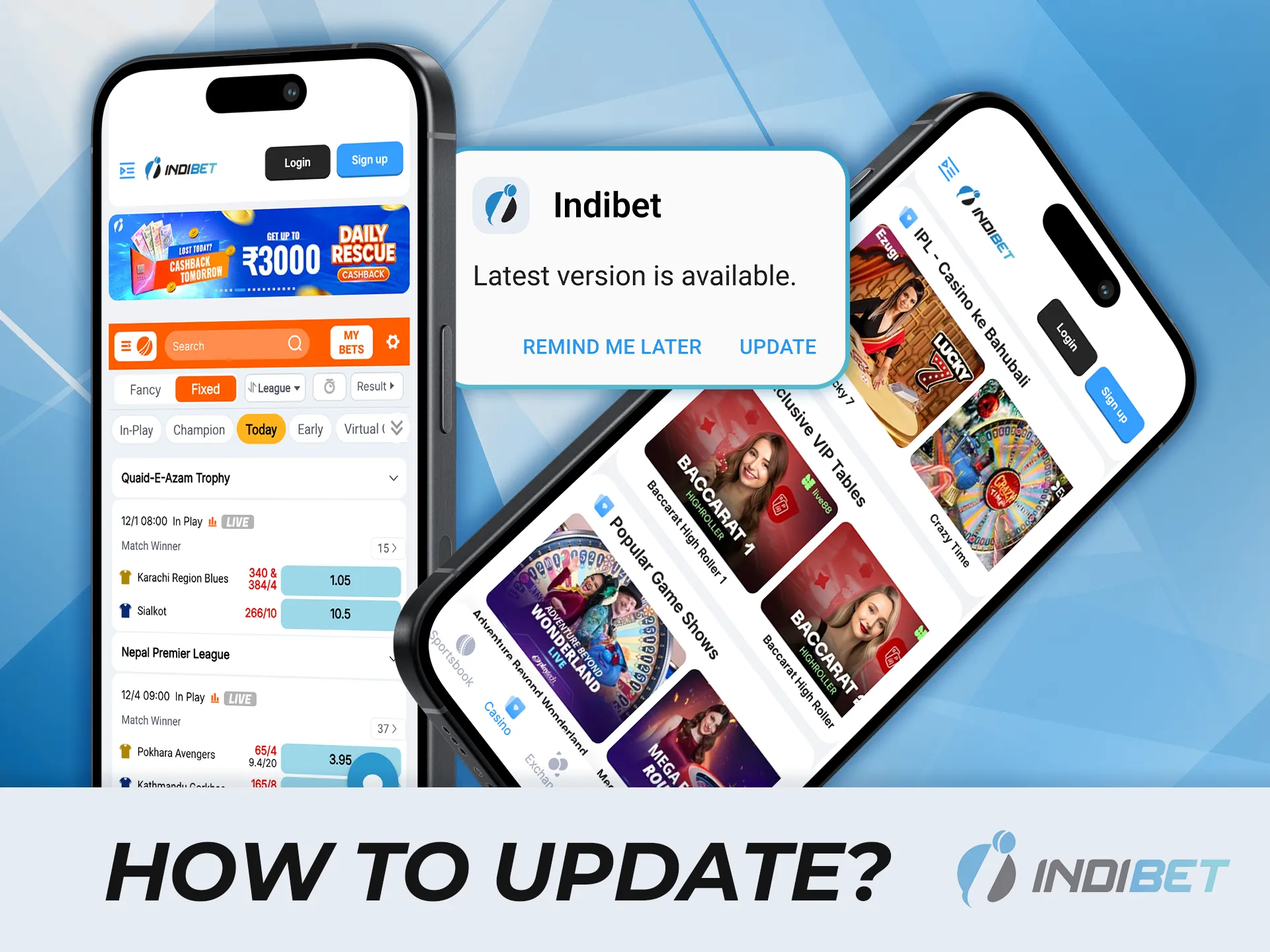 Stay up to date by learning how to update the IndiBet app quickly.