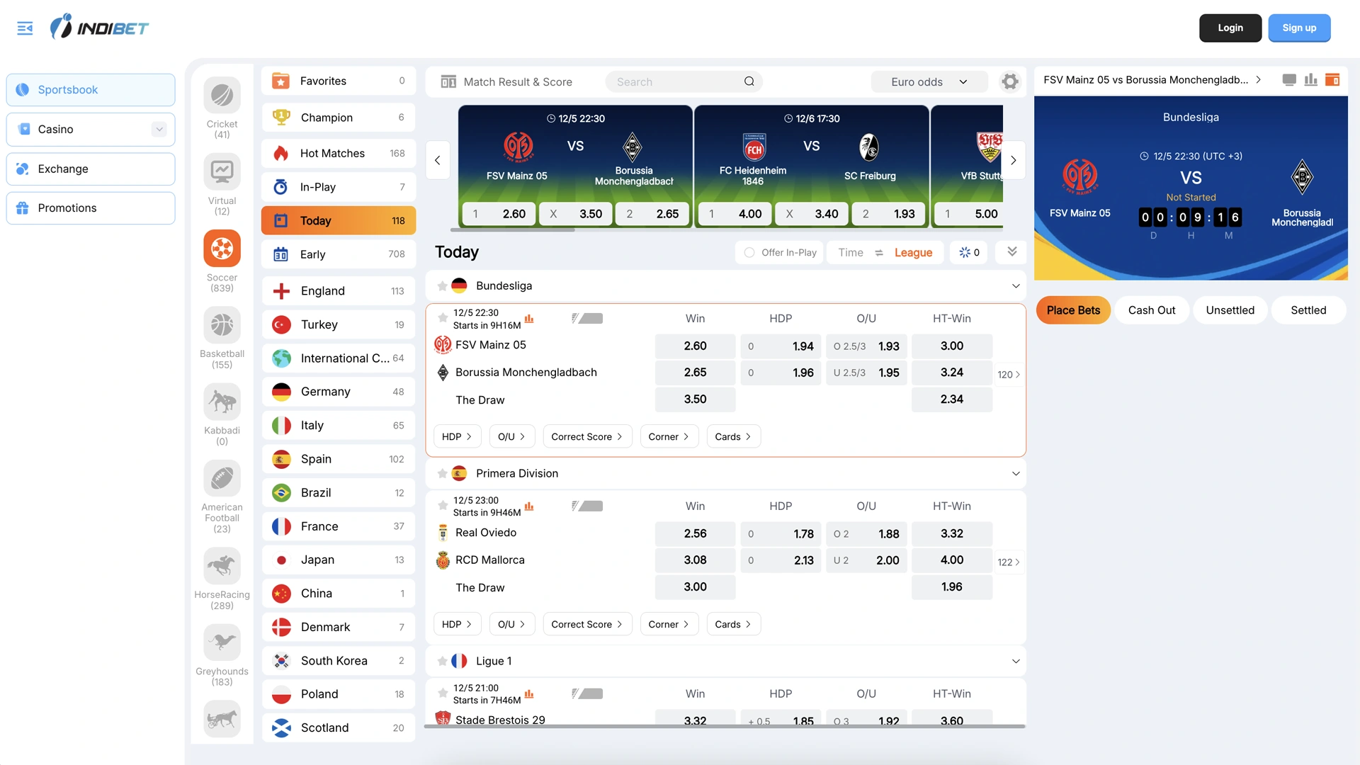 Visit the official Indibet website to begin your registration process.