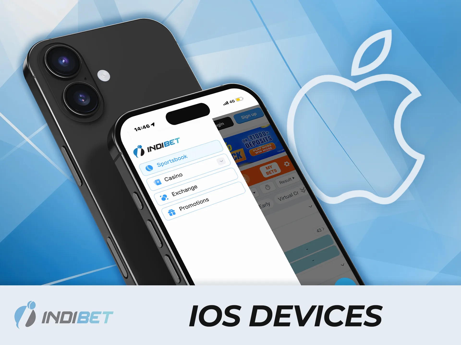 Enjoy smooth gaming with the IndiBet app for iOS devices.