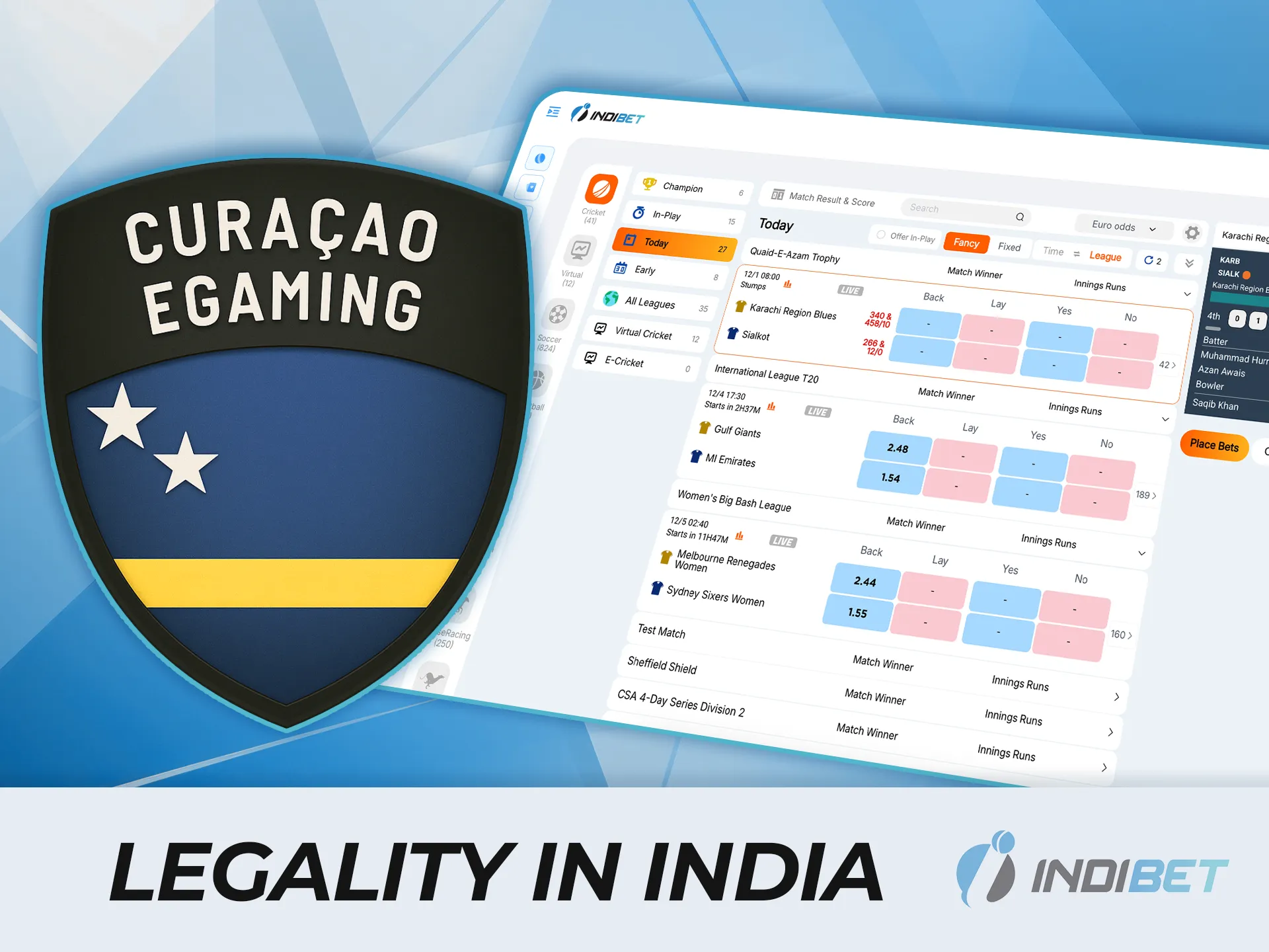 Find out if IndiBet is legal in India and start betting securely.
