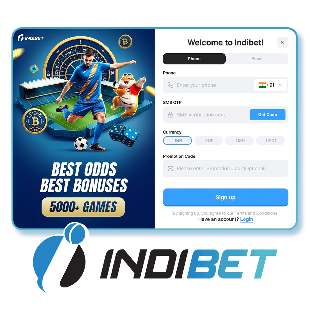Join IndiBet in a few simple steps and register now for exciting rewards.