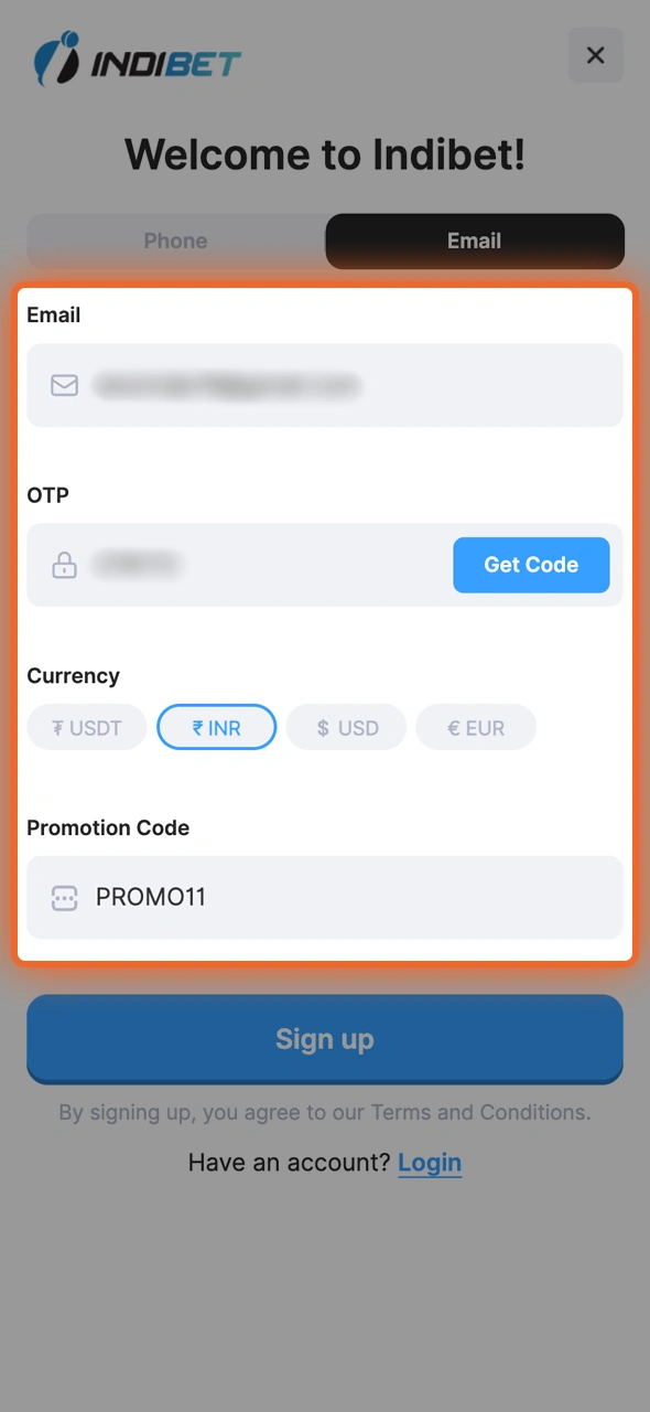 Complete the form by entering your contact info and the promo code.